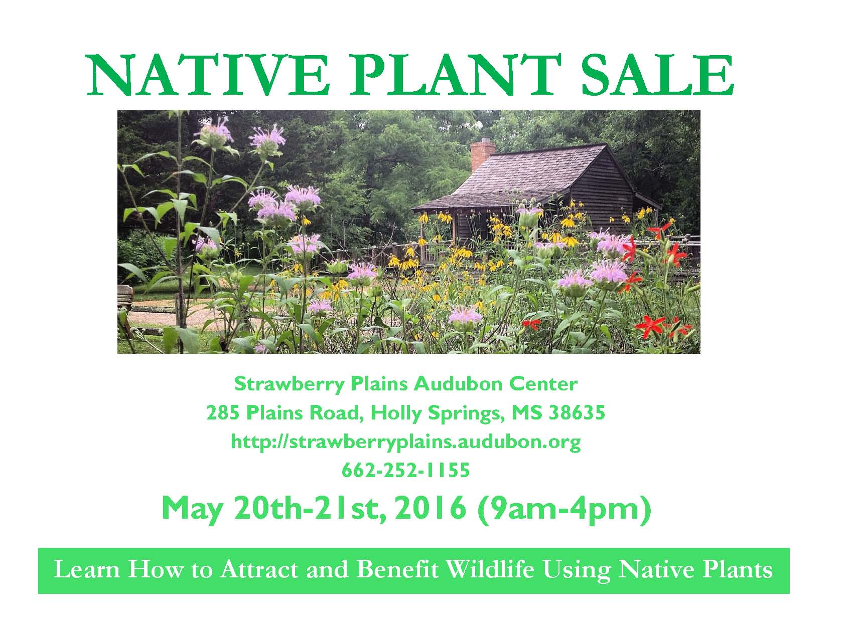 Spring Native Plant Sale Audubon Mississippi